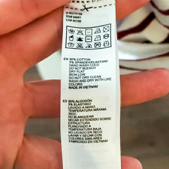 Forever 21 Red & White striped dress size small - Picture 4 of 9